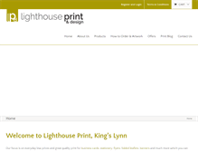 Tablet Screenshot of lighthouseprint.co.uk